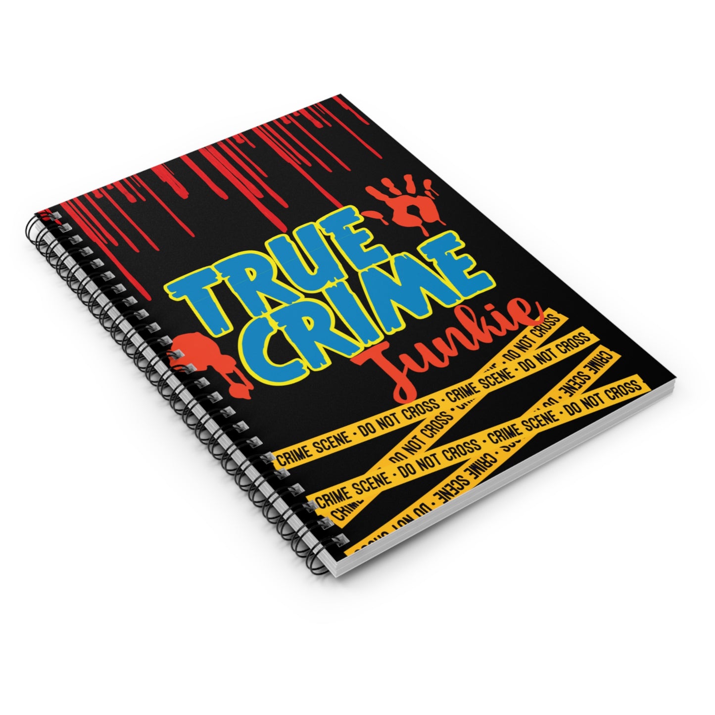 True Crime Junkie Spiral Notebook - Ruled Line