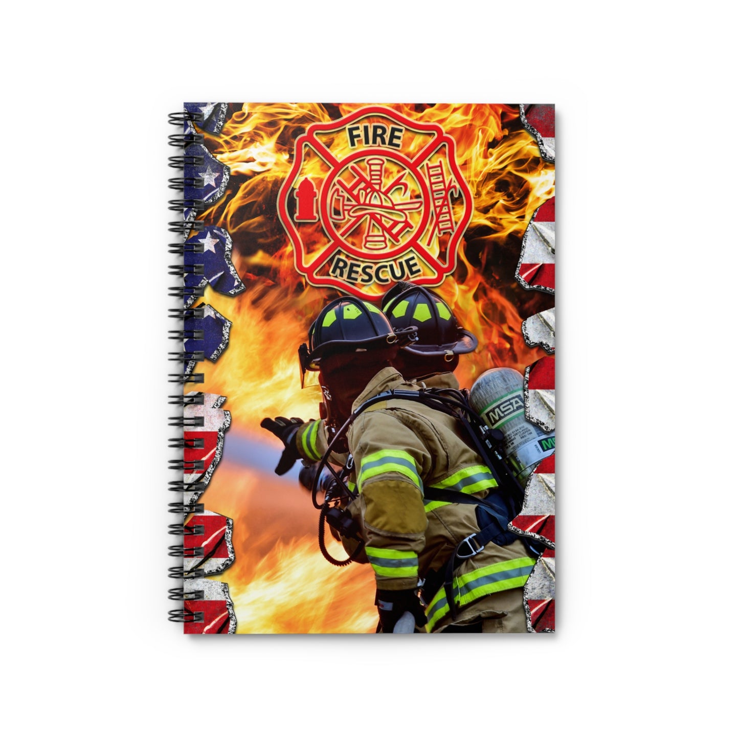 Fire Rescue Spiral Notebook - Ruled Line