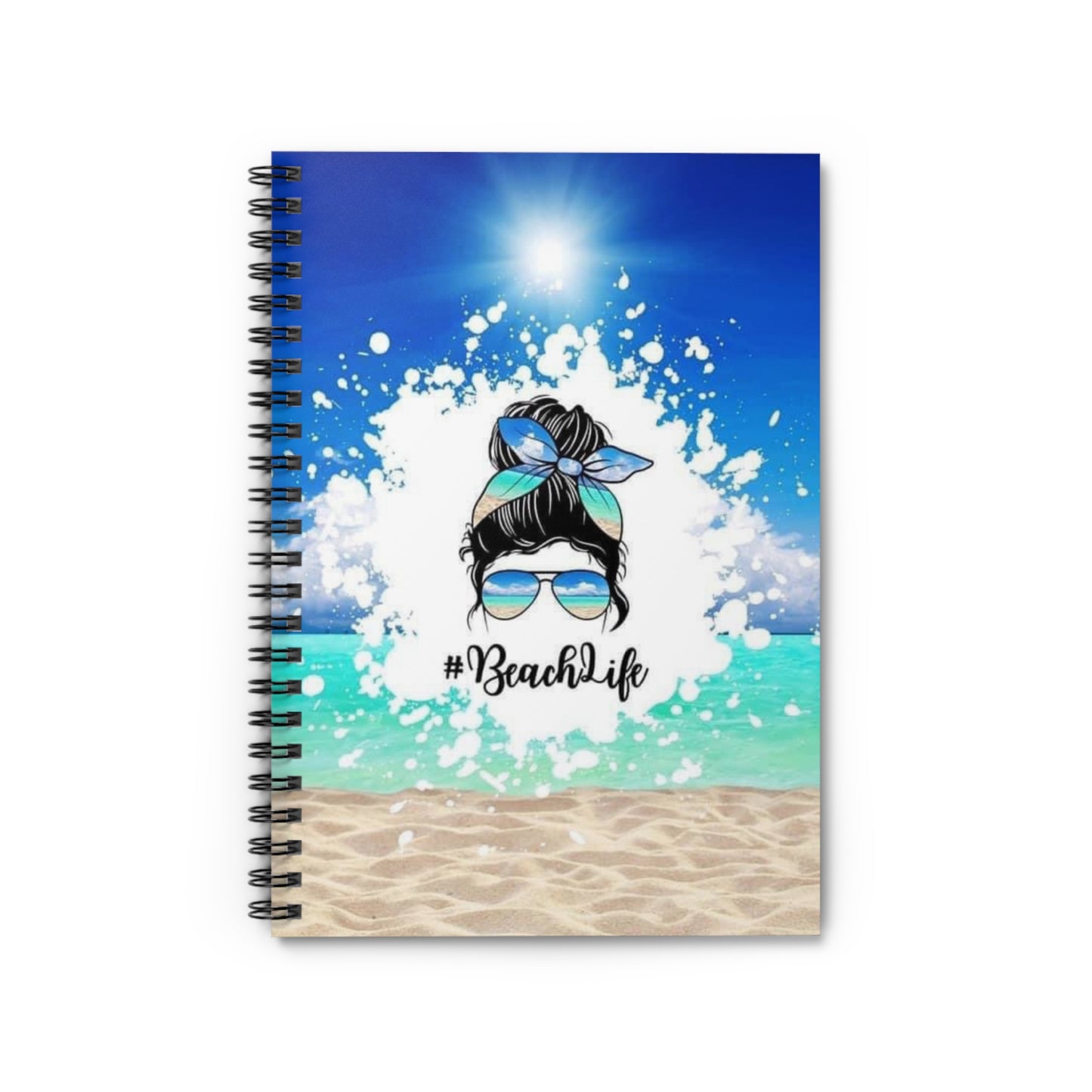 Beach Life Spiral Notebook - Ruled Line