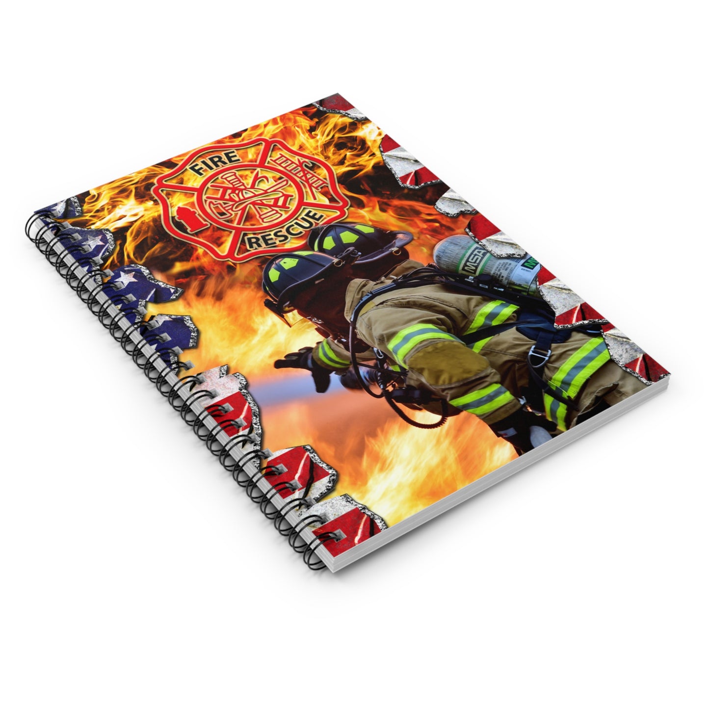 Fire Rescue Spiral Notebook - Ruled Line