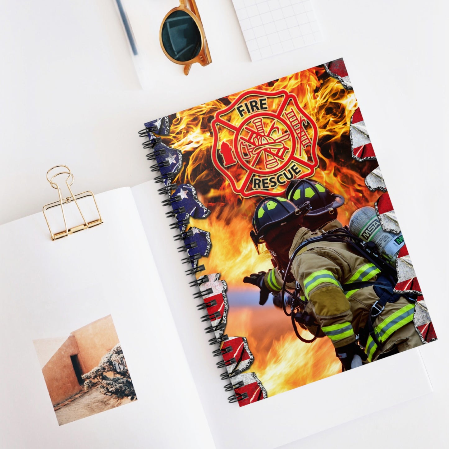 Fire Rescue Spiral Notebook - Ruled Line