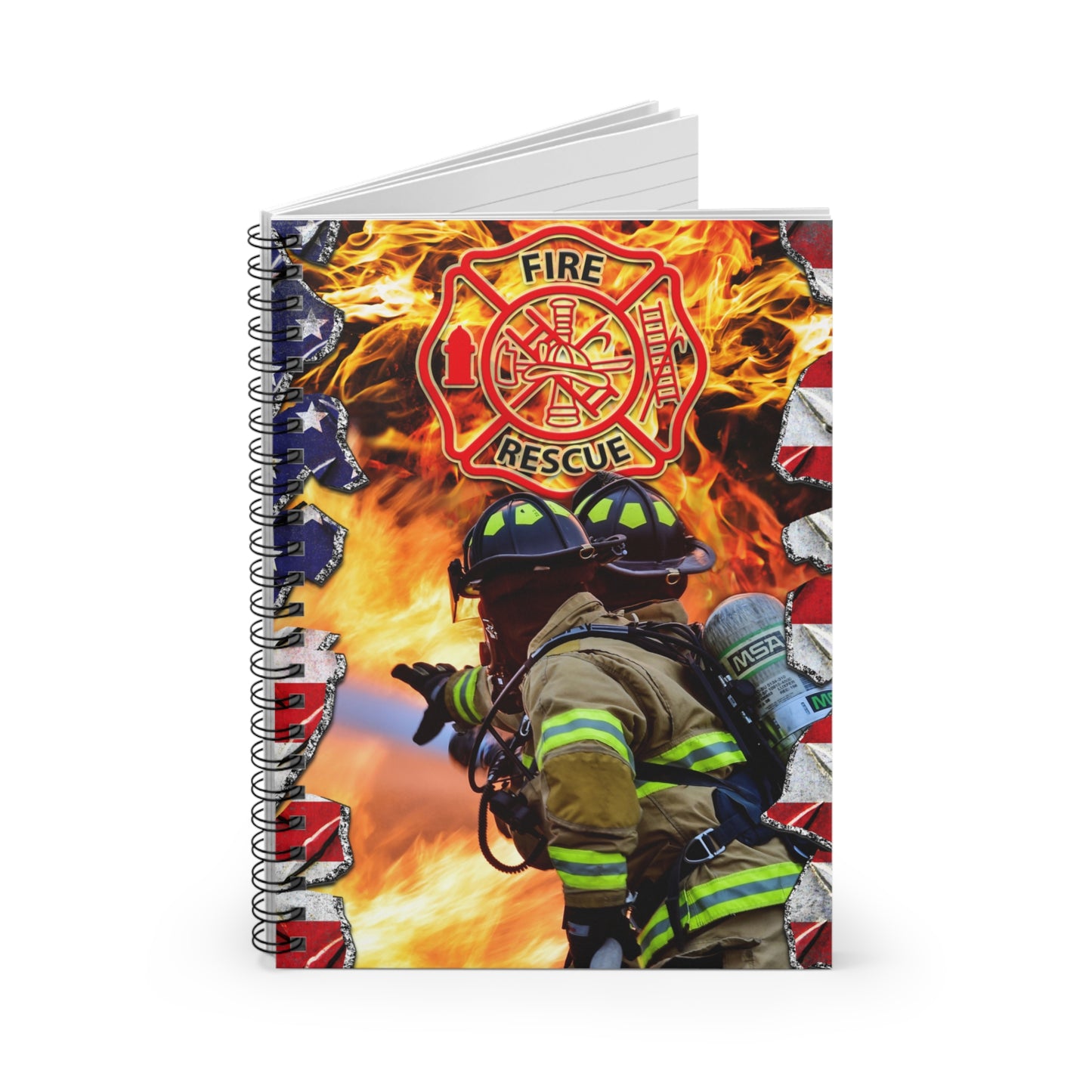 Fire Rescue Spiral Notebook - Ruled Line