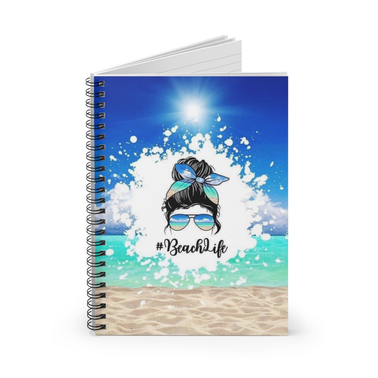 Beach Life Spiral Notebook - Ruled Line