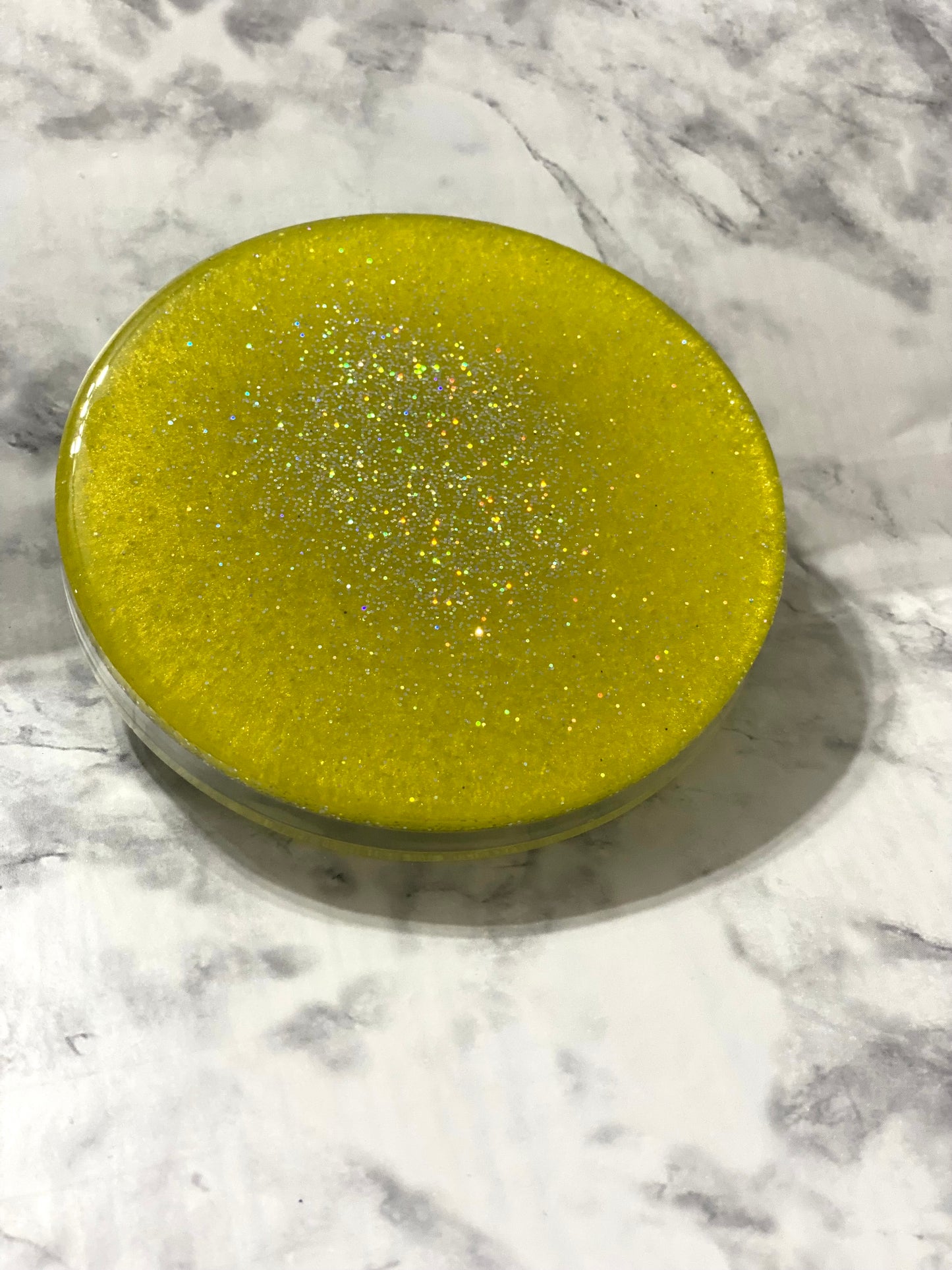 RTS- Holographic Silver and Yellow Coaster