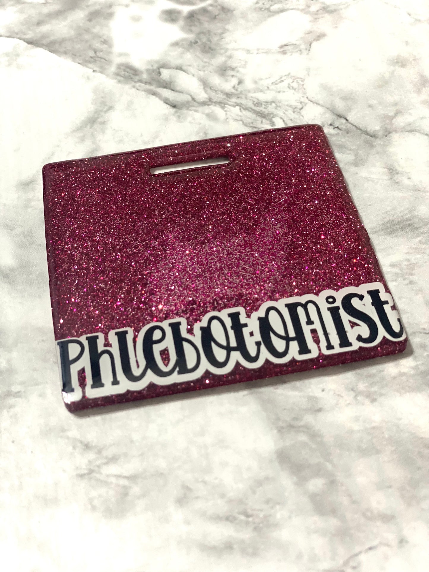 RTS- Rose Pink Phlebotomist Badge Buddy