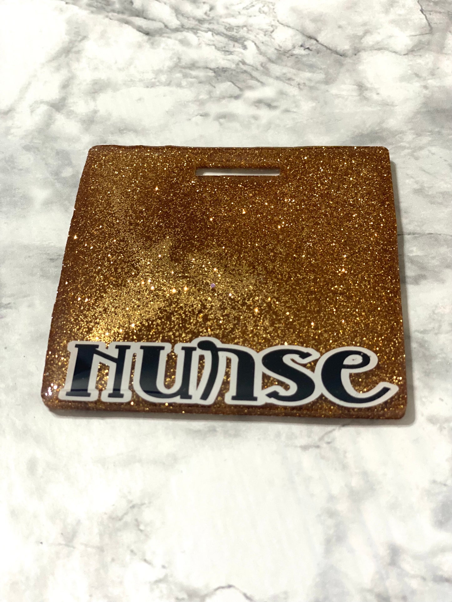 RTS- Rose Gold Nurse Badge Buddy