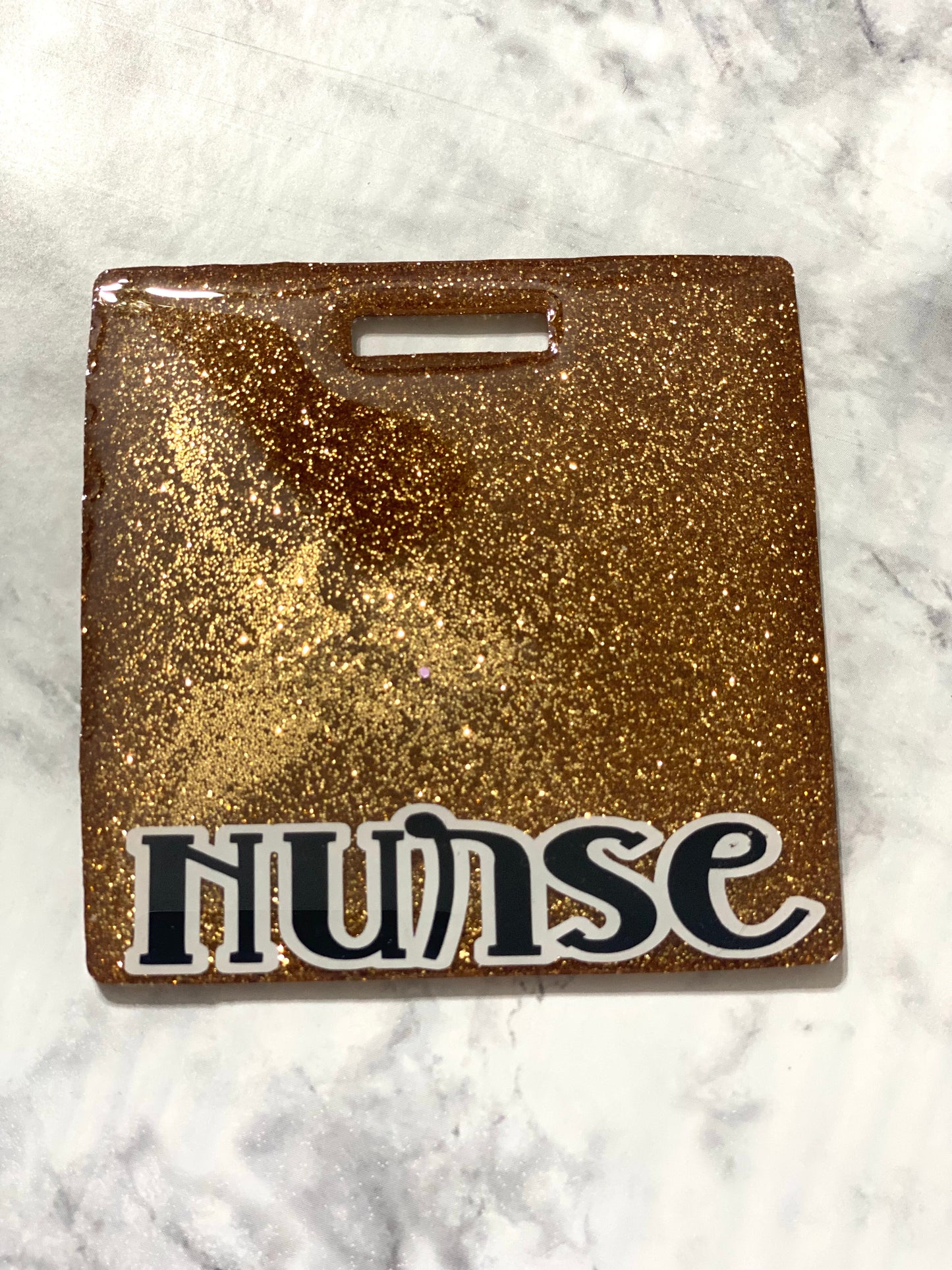 RTS- Rose Gold Nurse Badge Buddy