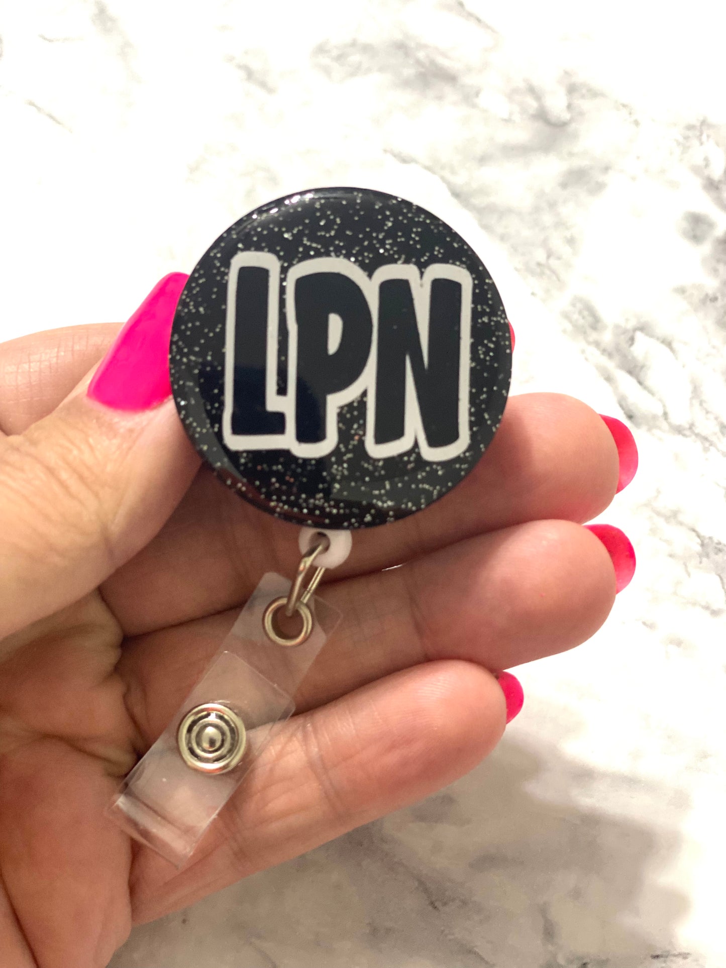 RTS- Black LPN Badge Reel