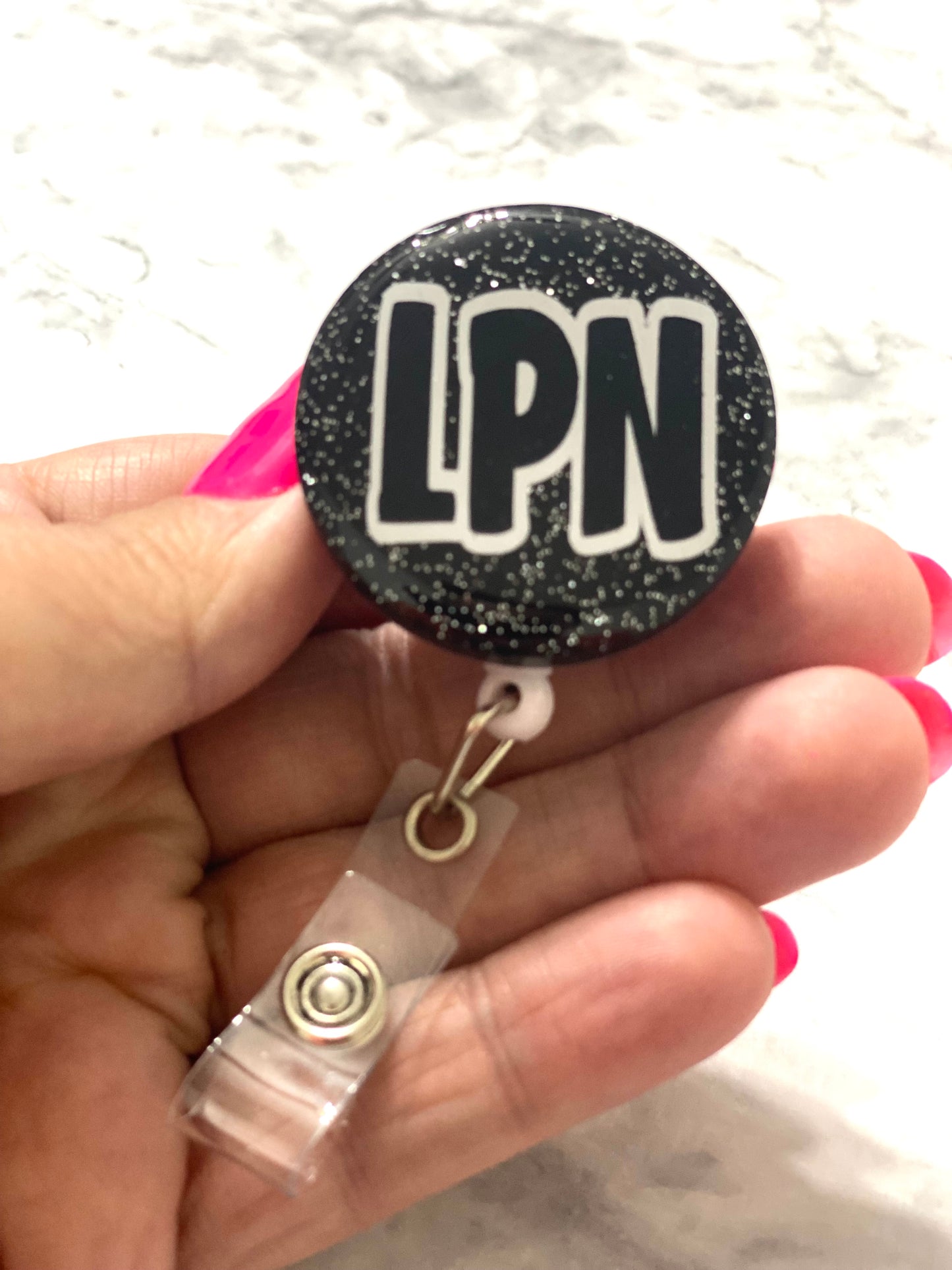 RTS- Black LPN Badge Reel