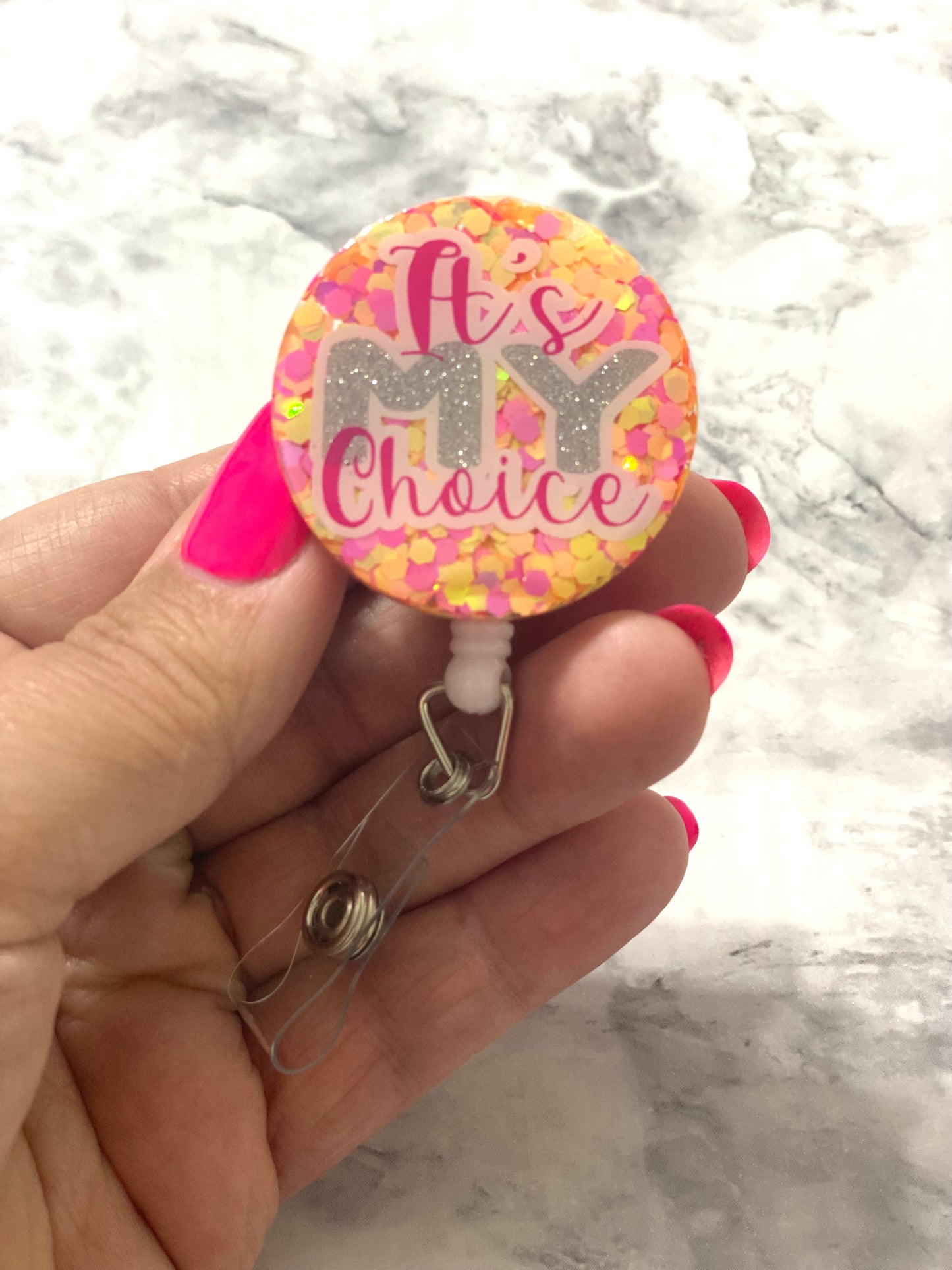 RTS- It’s My Choice Bubble Gum Badge Reel