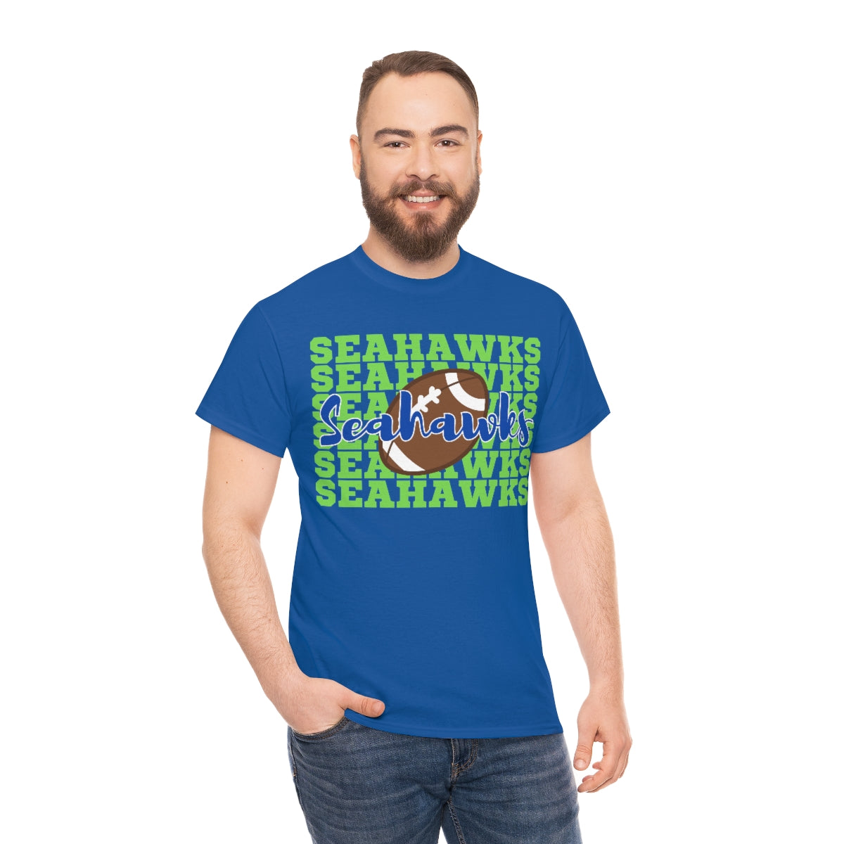 Unisex Heavy Cotton Tee Seahawks Football