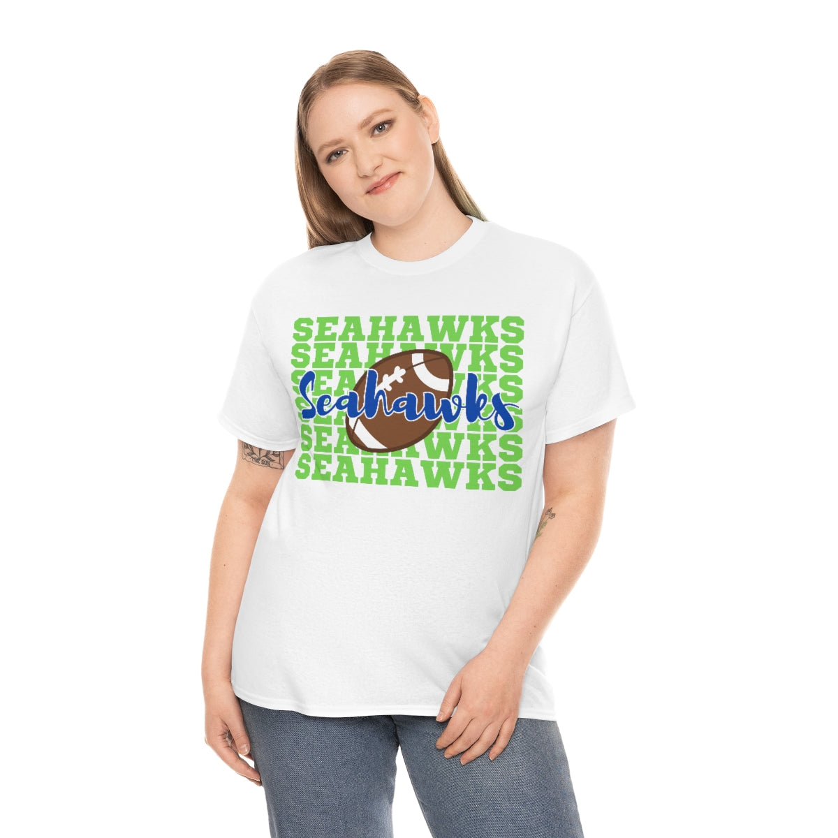 Unisex Heavy Cotton Tee Seahawks Football