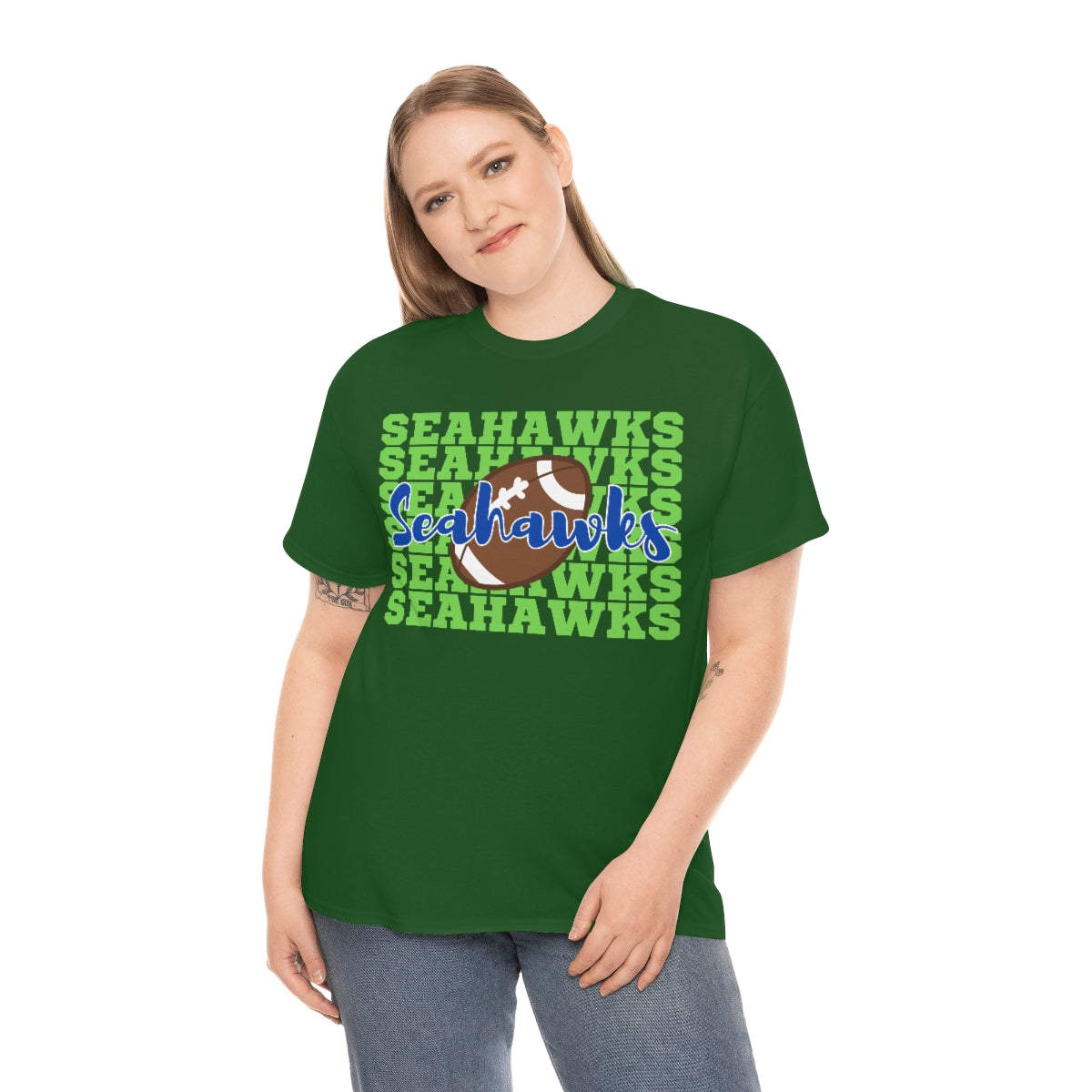 Unisex Heavy Cotton Tee Seahawks Football