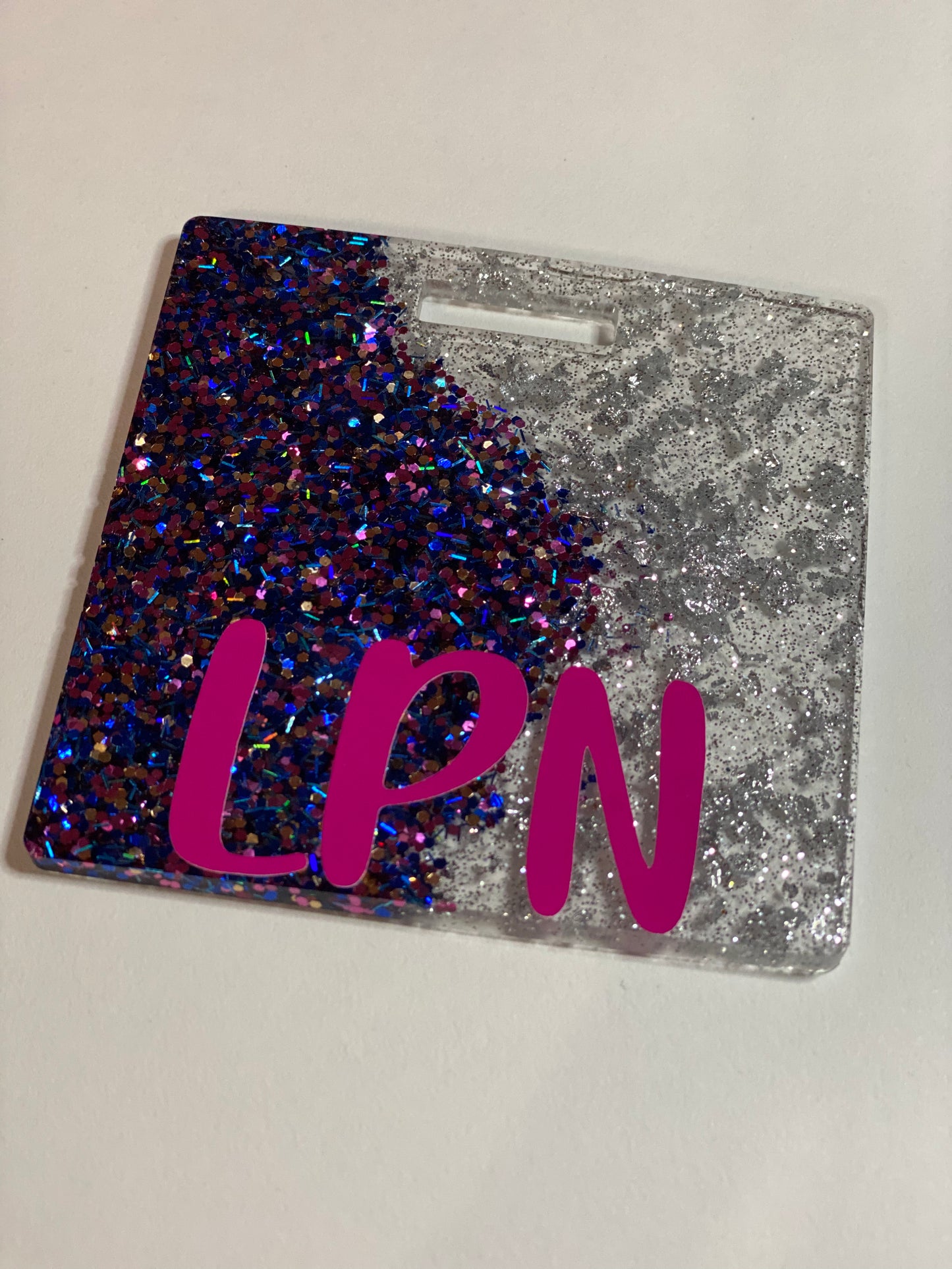 Princess Glitter and Silver Foil Split Badge Buddy