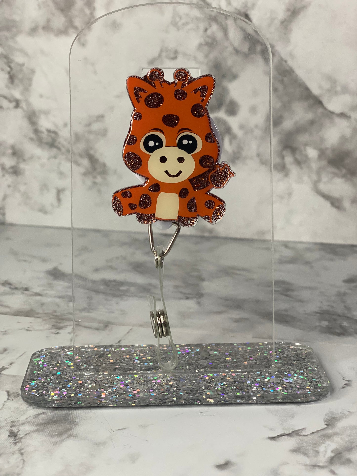 Baby Giraffe Badge Reel