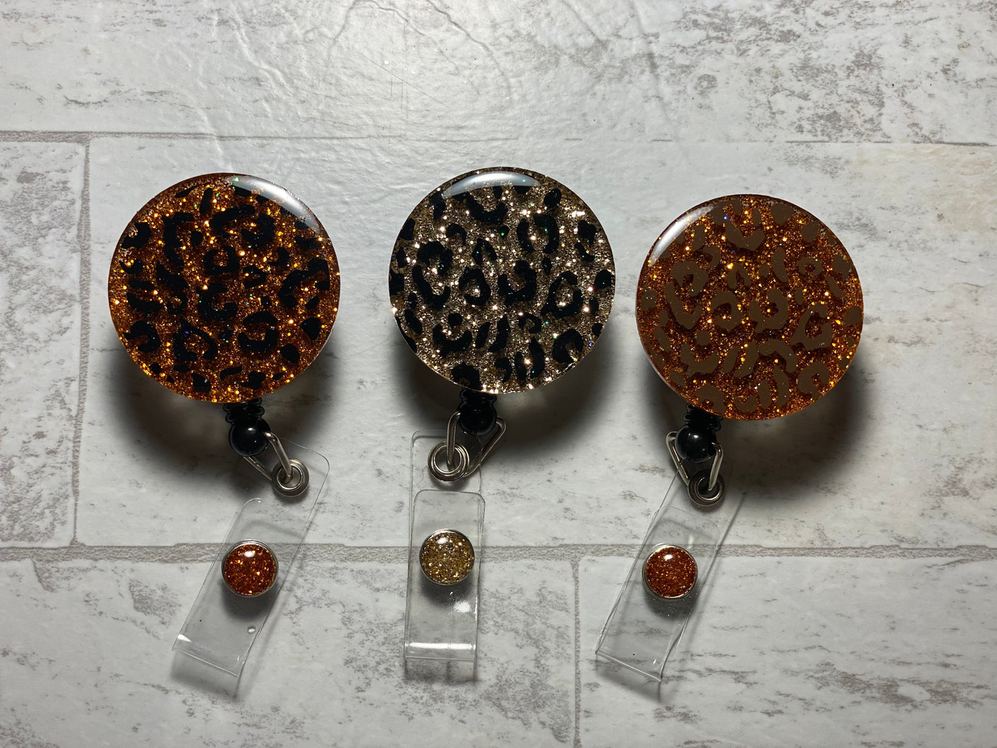 Leopard Print Badge Reel