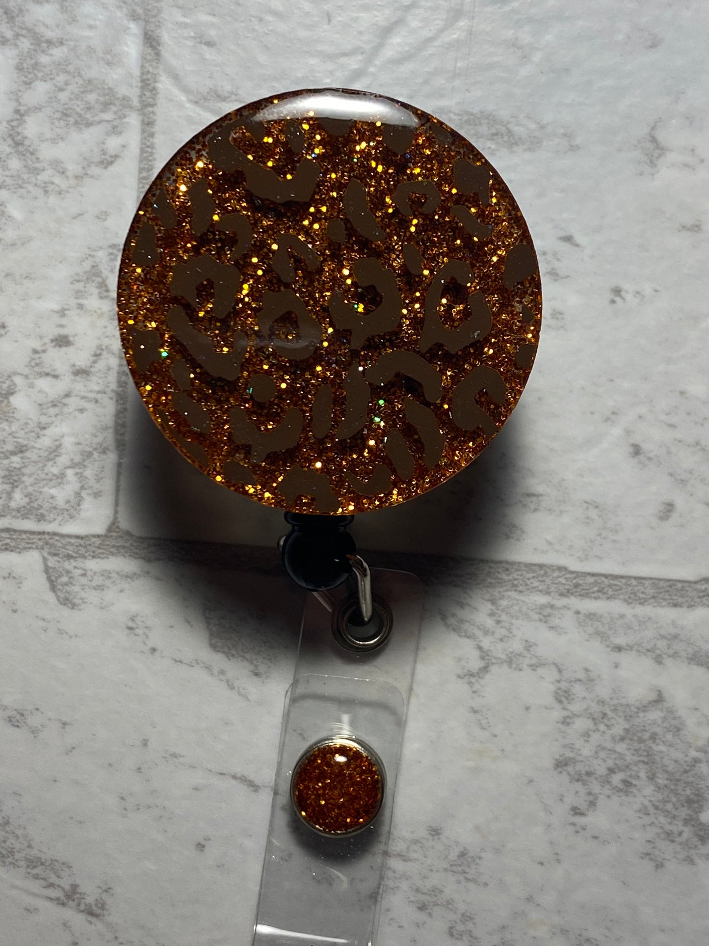 Leopard Print Badge Reel
