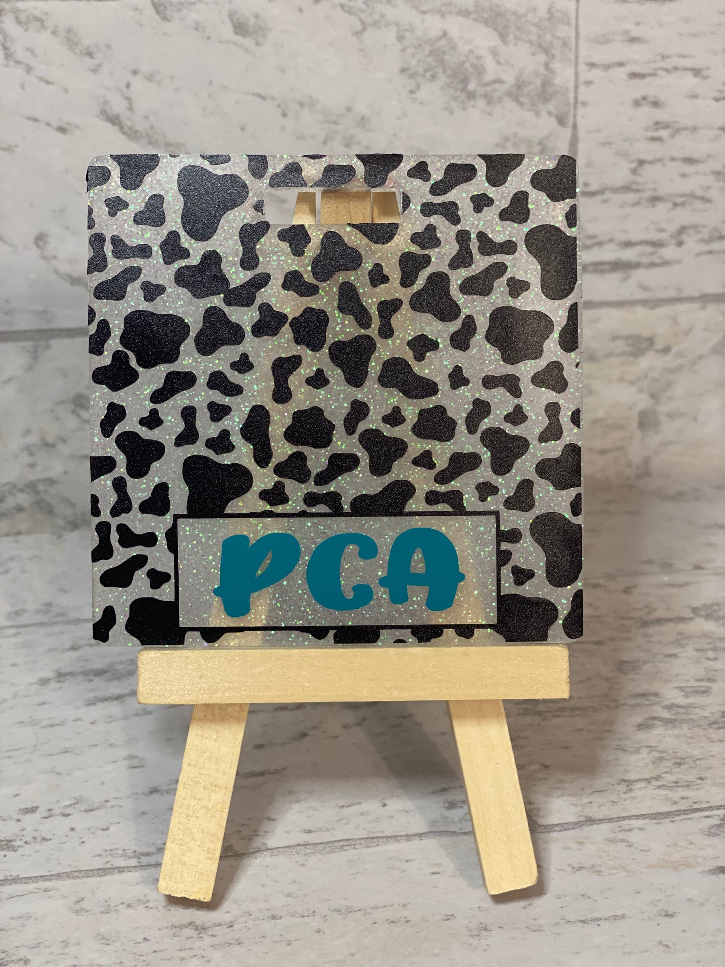 Cow Print Badge Buddy