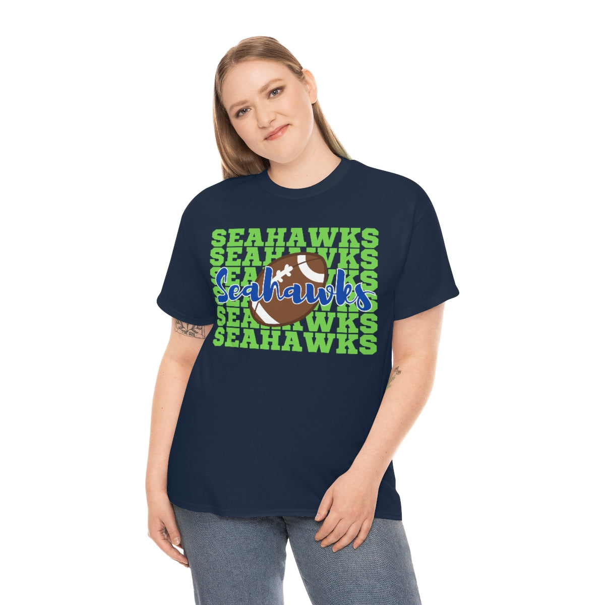 Unisex Heavy Cotton Tee Seahawks Football