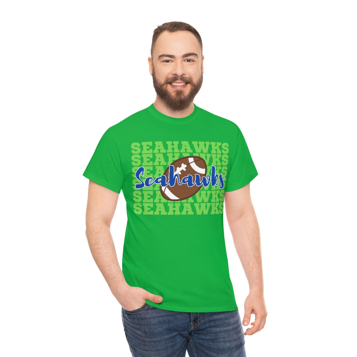 Unisex Heavy Cotton Tee Seahawks Football