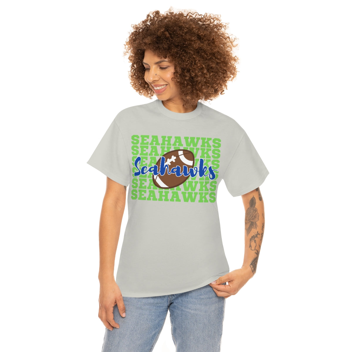 Unisex Heavy Cotton Tee Seahawks Football