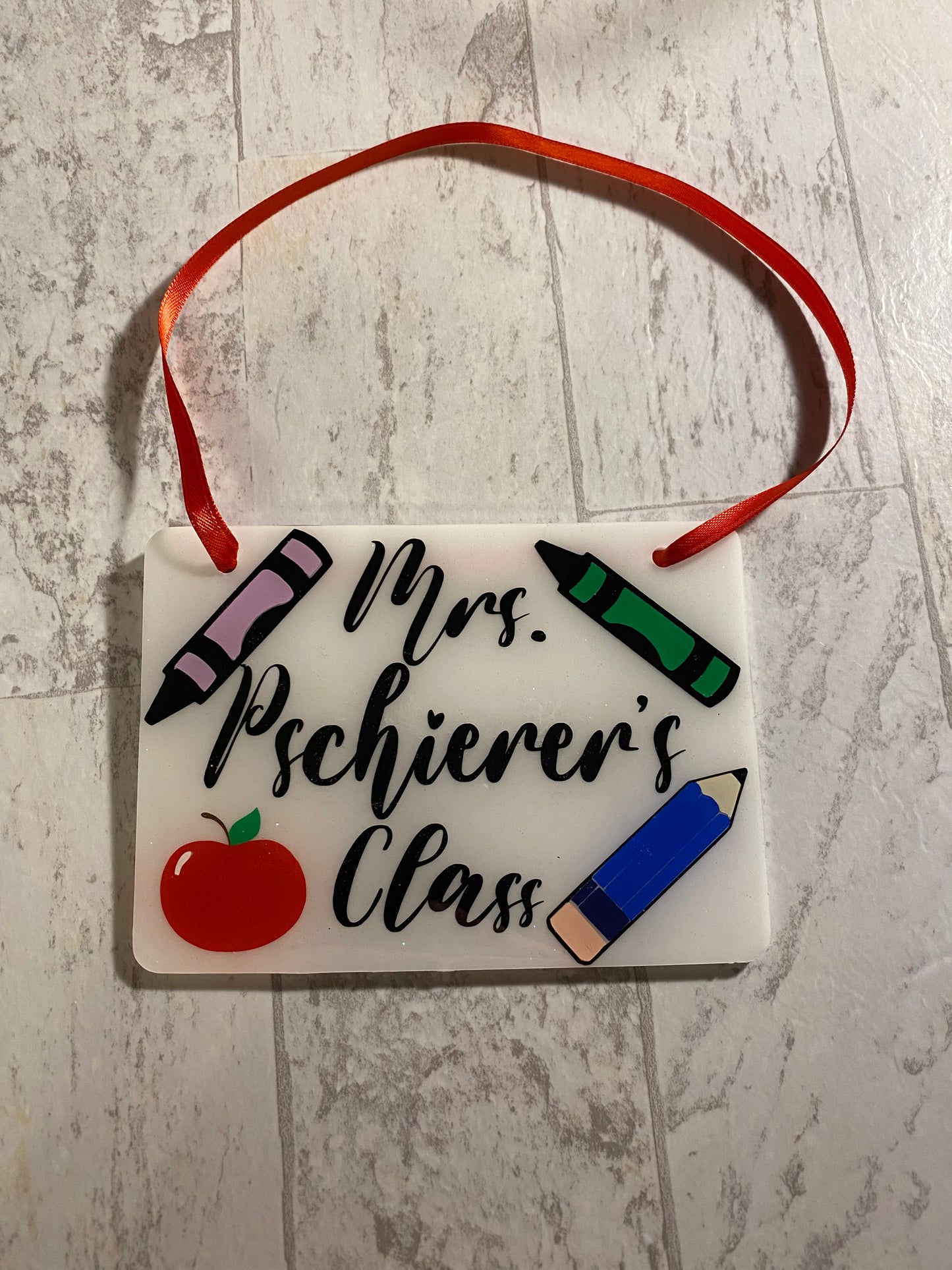 Personalized Teacher Classroom Signs