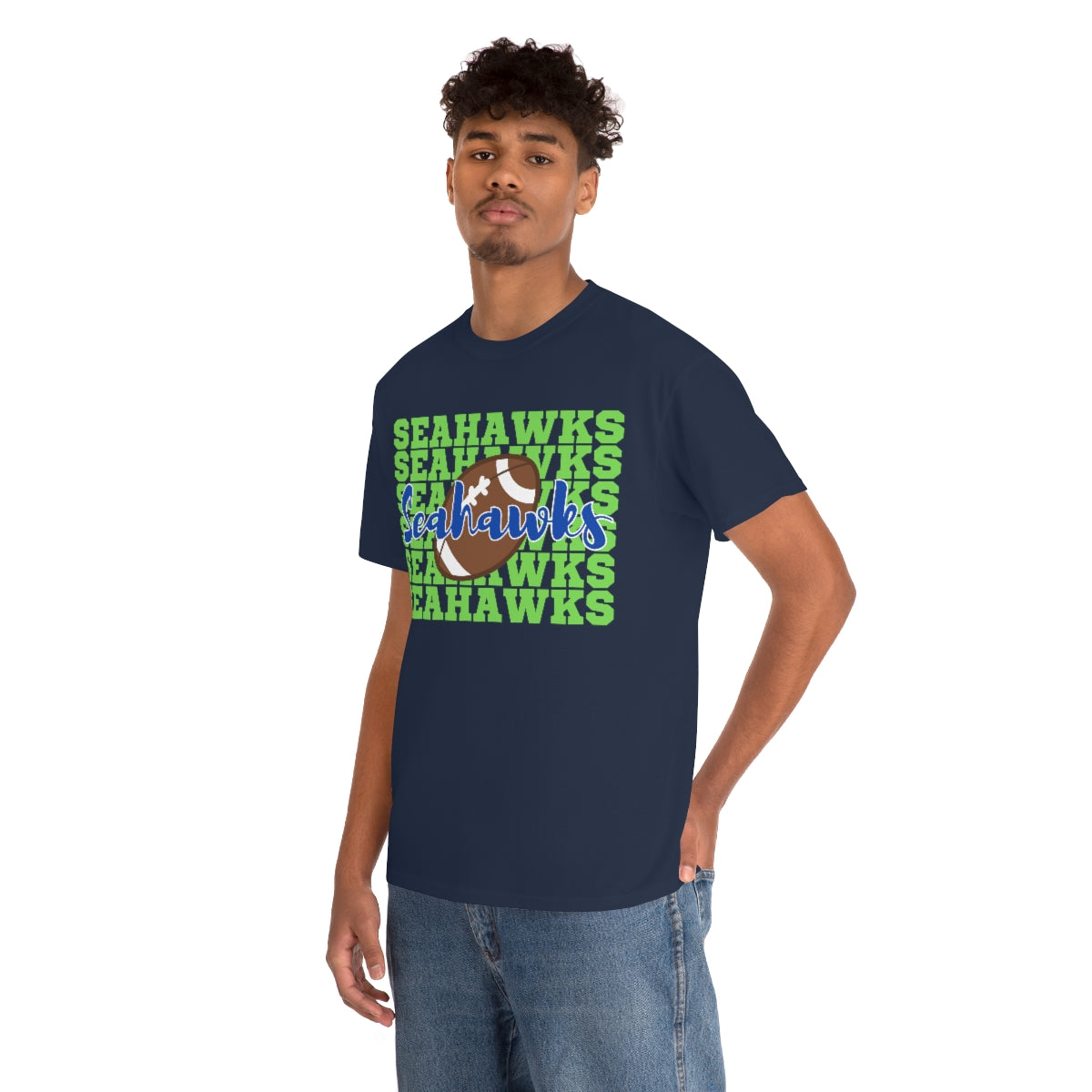 Unisex Heavy Cotton Tee Seahawks Football