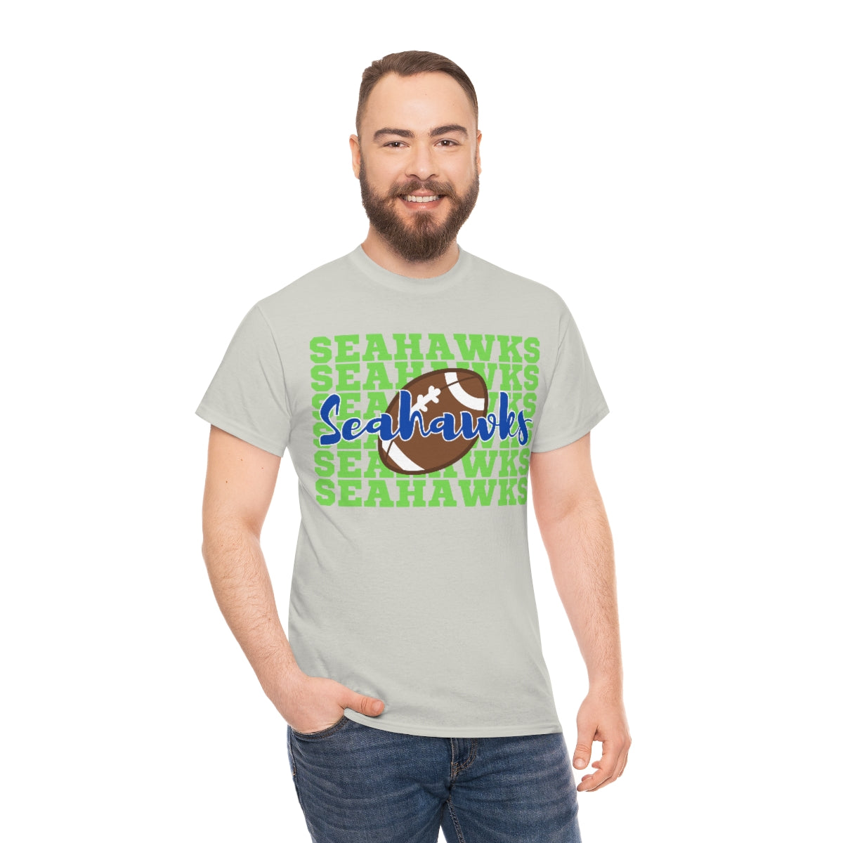 Unisex Heavy Cotton Tee Seahawks Football