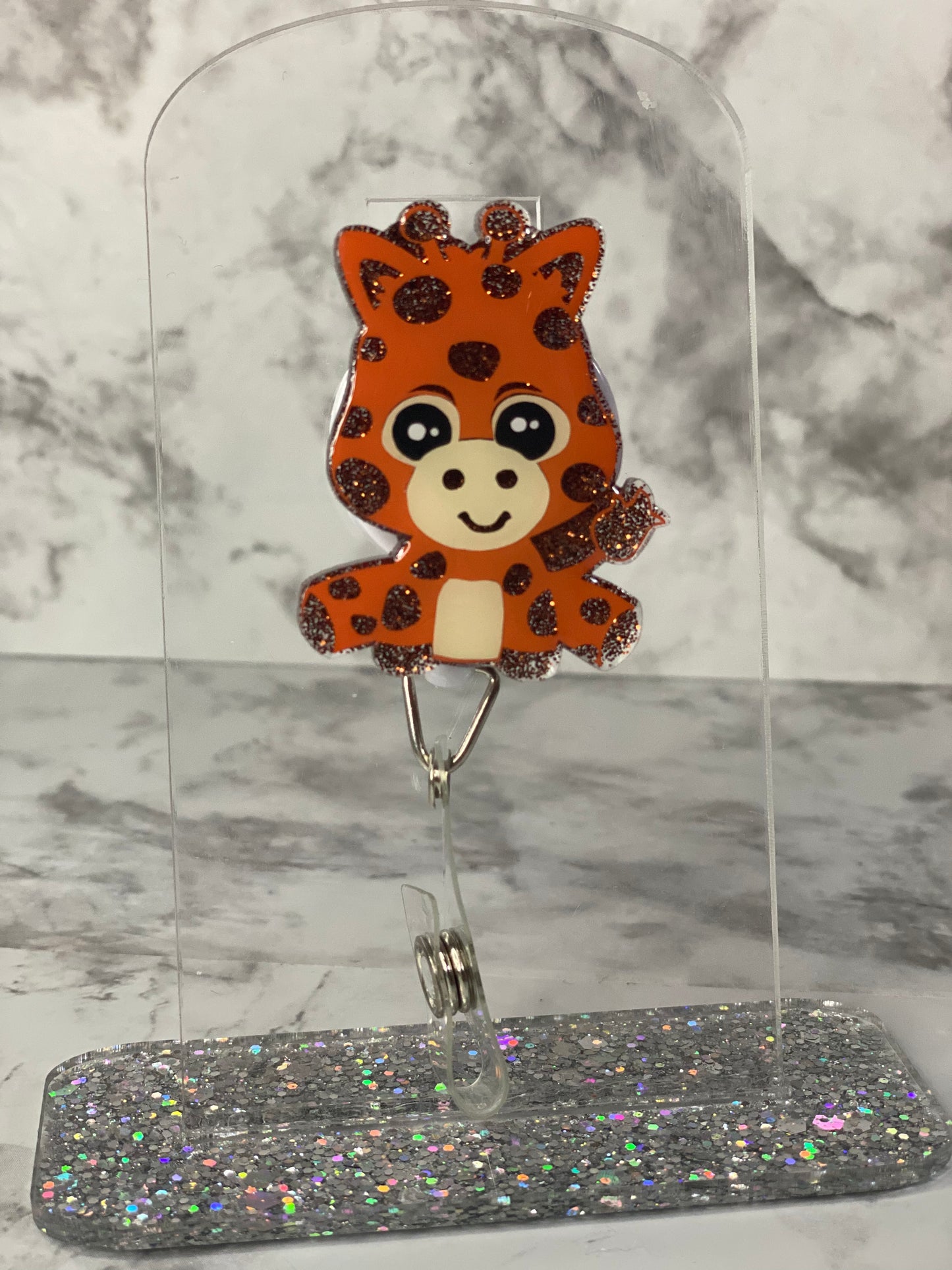 Baby Giraffe Badge Reel