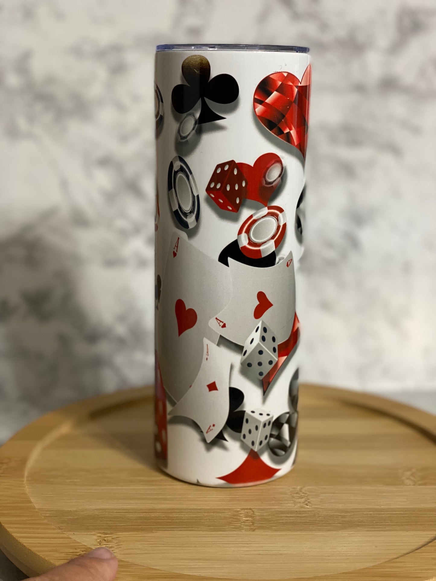 20 oz Casino Sublimation Tumbler