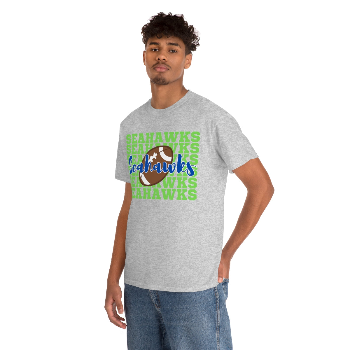 Unisex Heavy Cotton Tee Seahawks Football