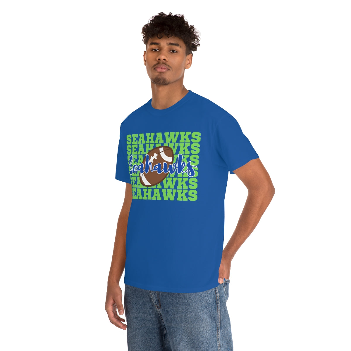 Unisex Heavy Cotton Tee Seahawks Football