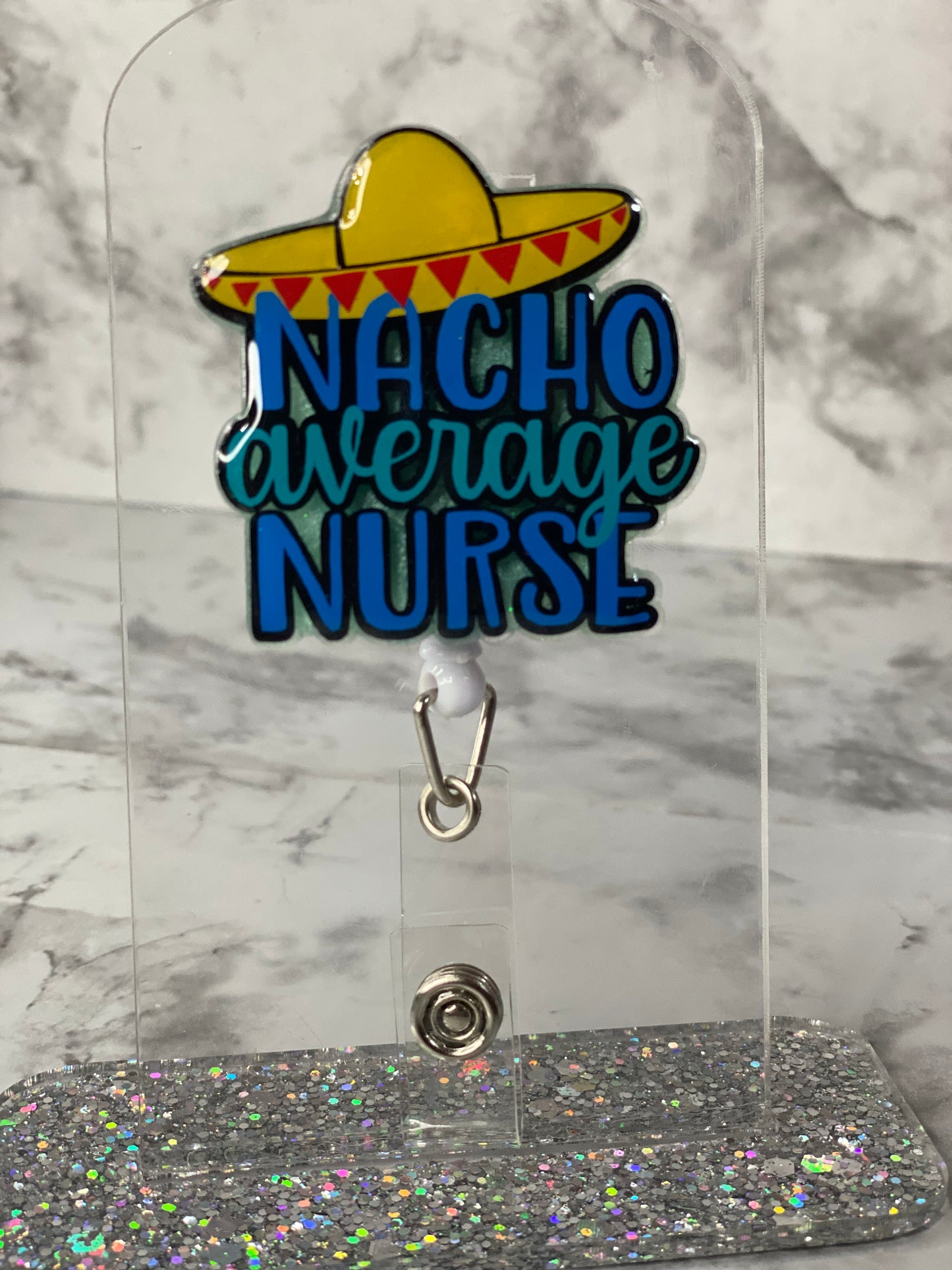 Nacho Average Nurse Badge Reel