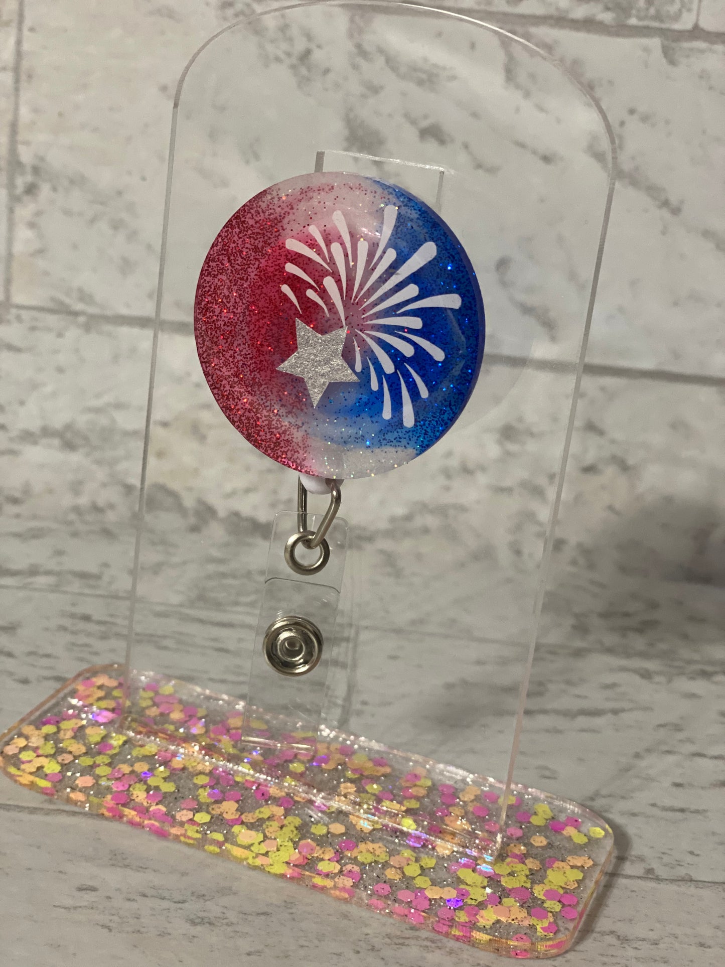 Firework Badge Reel