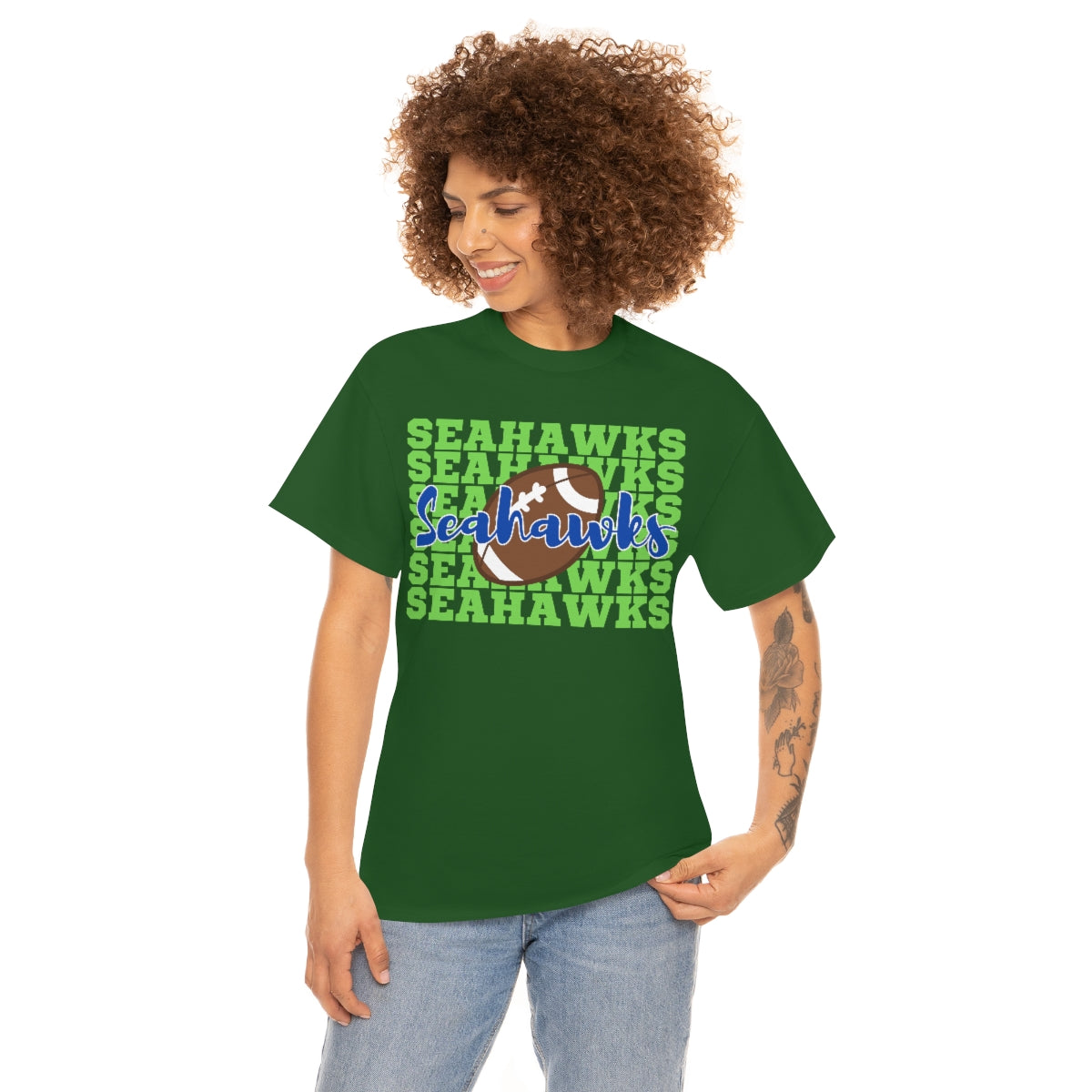 Unisex Heavy Cotton Tee Seahawks Football