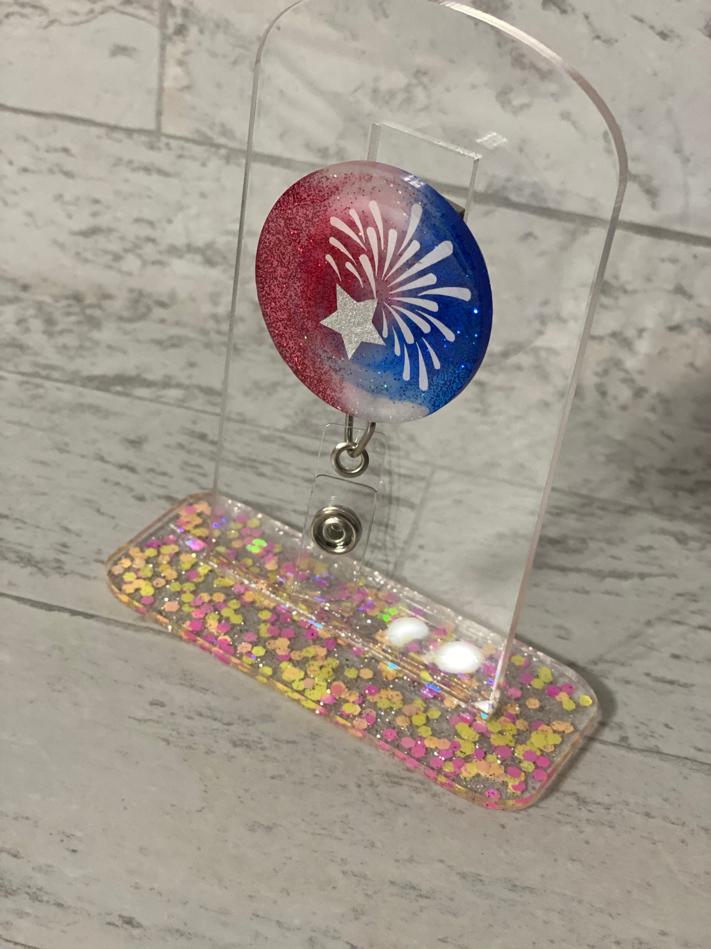 Firework Badge Reel