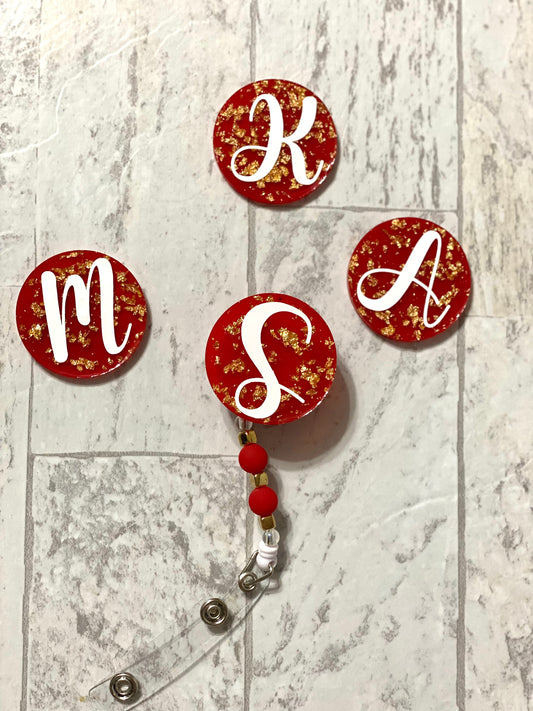 Red and Gold Badge Reel