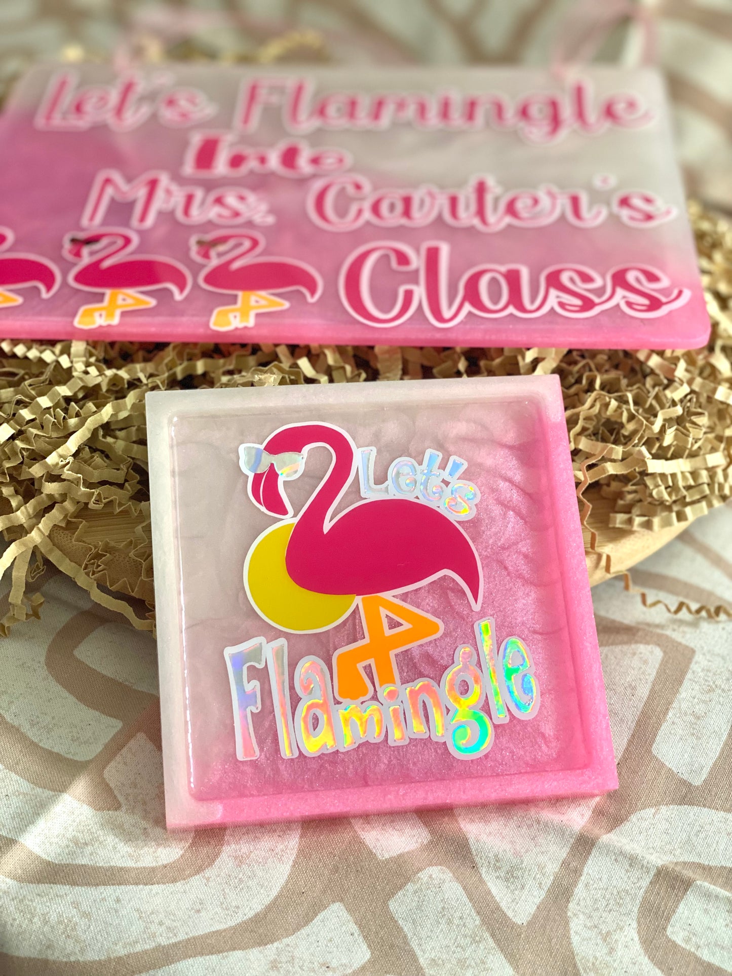 Let’s Flamingle Teacher Classroom Signs