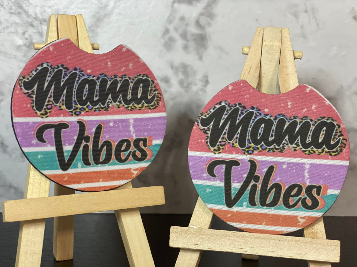 Mama Vibes Car Coasters