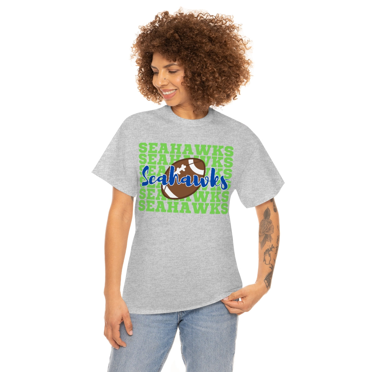 Unisex Heavy Cotton Tee Seahawks Football