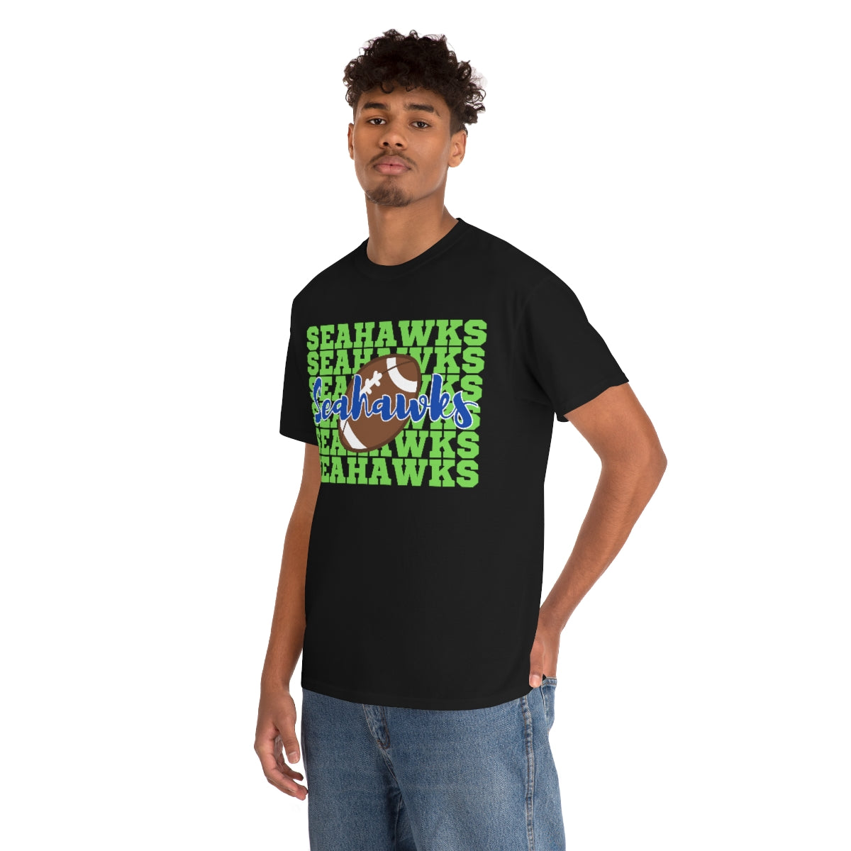 Unisex Heavy Cotton Tee Seahawks Football