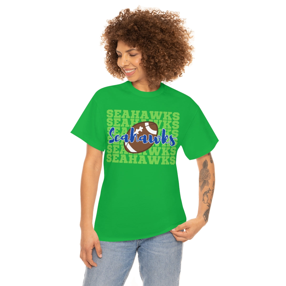 Unisex Heavy Cotton Tee Seahawks Football