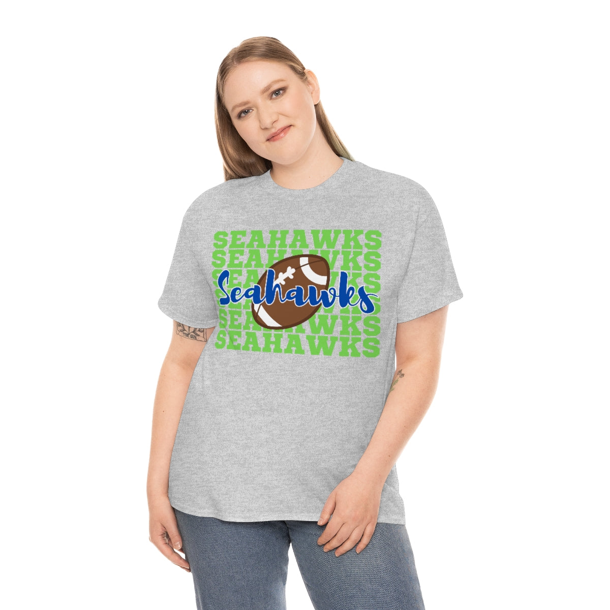 Unisex Heavy Cotton Tee Seahawks Football