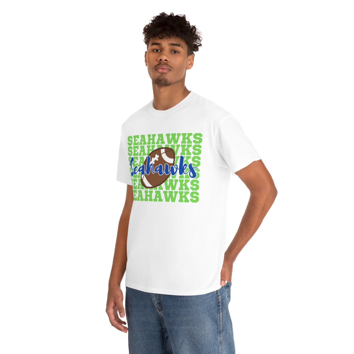 Unisex Heavy Cotton Tee Seahawks Football