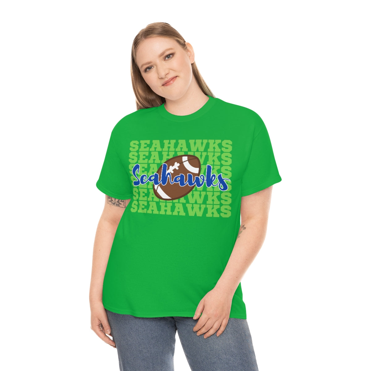 Unisex Heavy Cotton Tee Seahawks Football