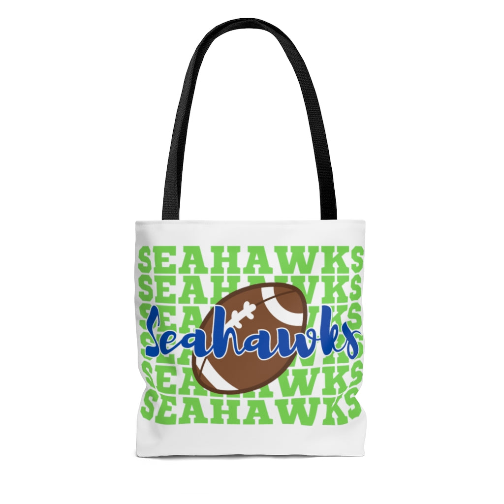 Seahawks Football Tote Bag