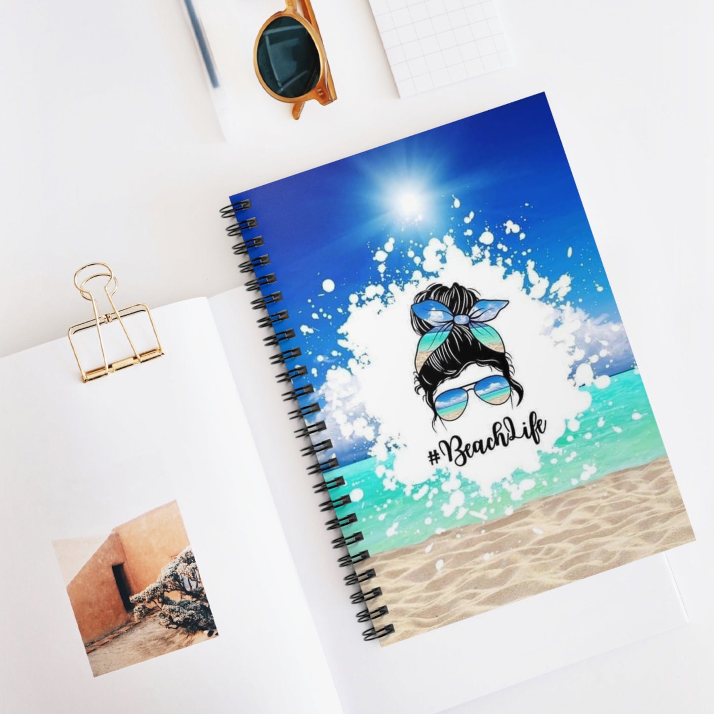 Beach Life Spiral Notebook - Ruled Line