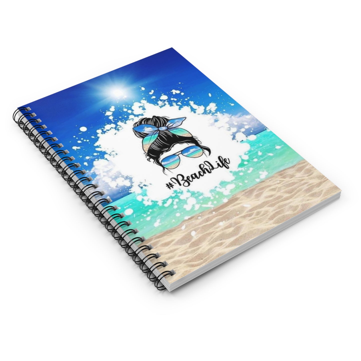 Beach Life Spiral Notebook - Ruled Line