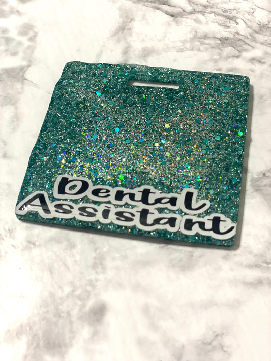 RTS- Teal Dental Assistant Badge Buddy