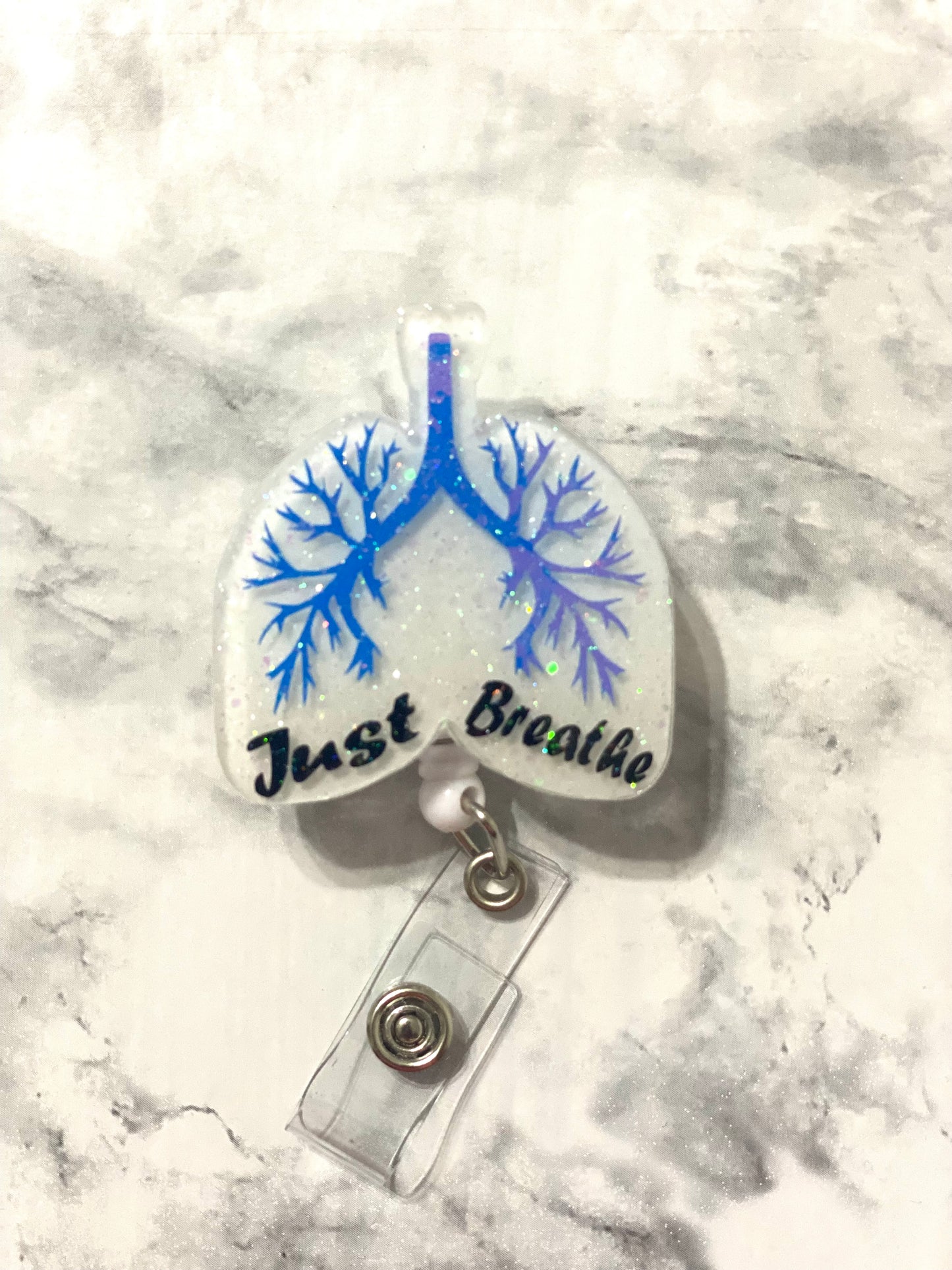 RTS- Just Breathe Badge Reel